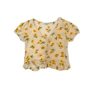 American Eagle Flower Blouse